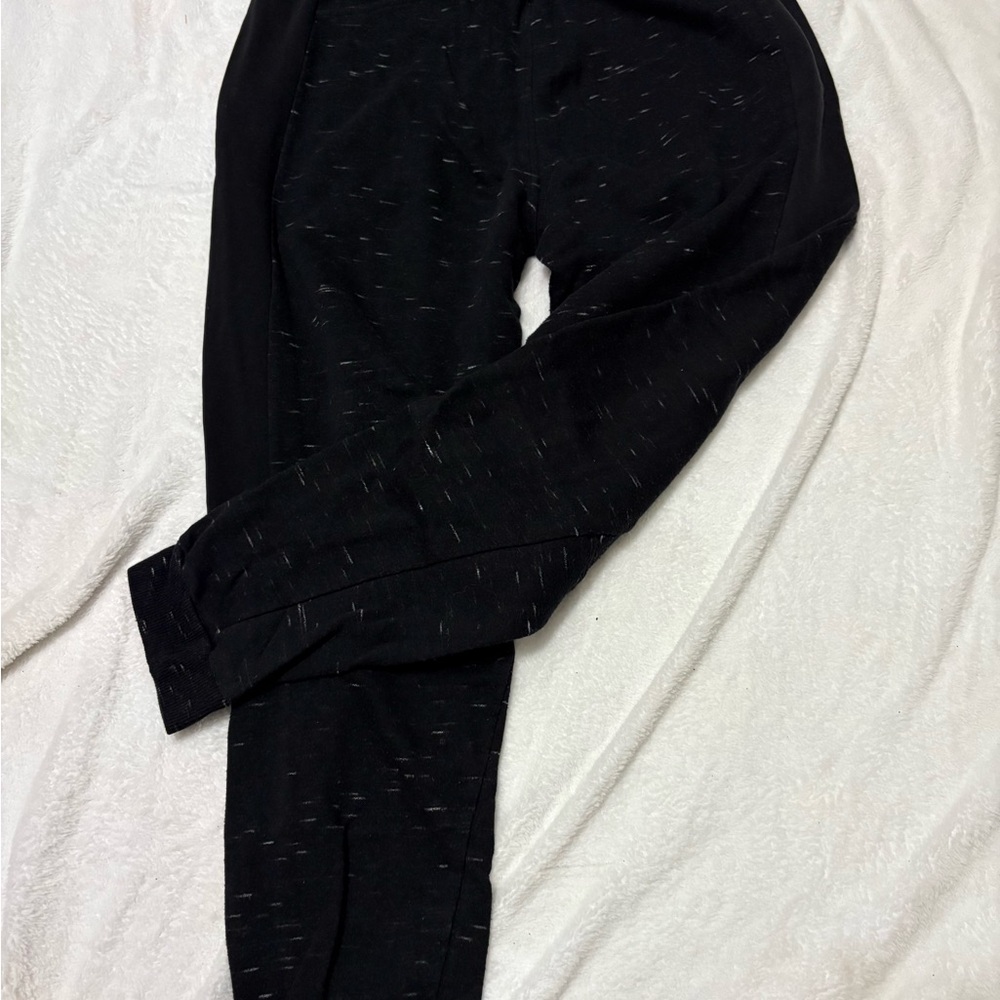 Black Patterned Joggers